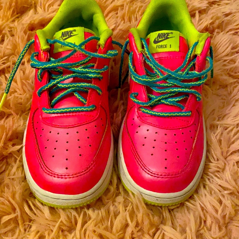 Air Force 1 GS Pink Blast Volt 13C
